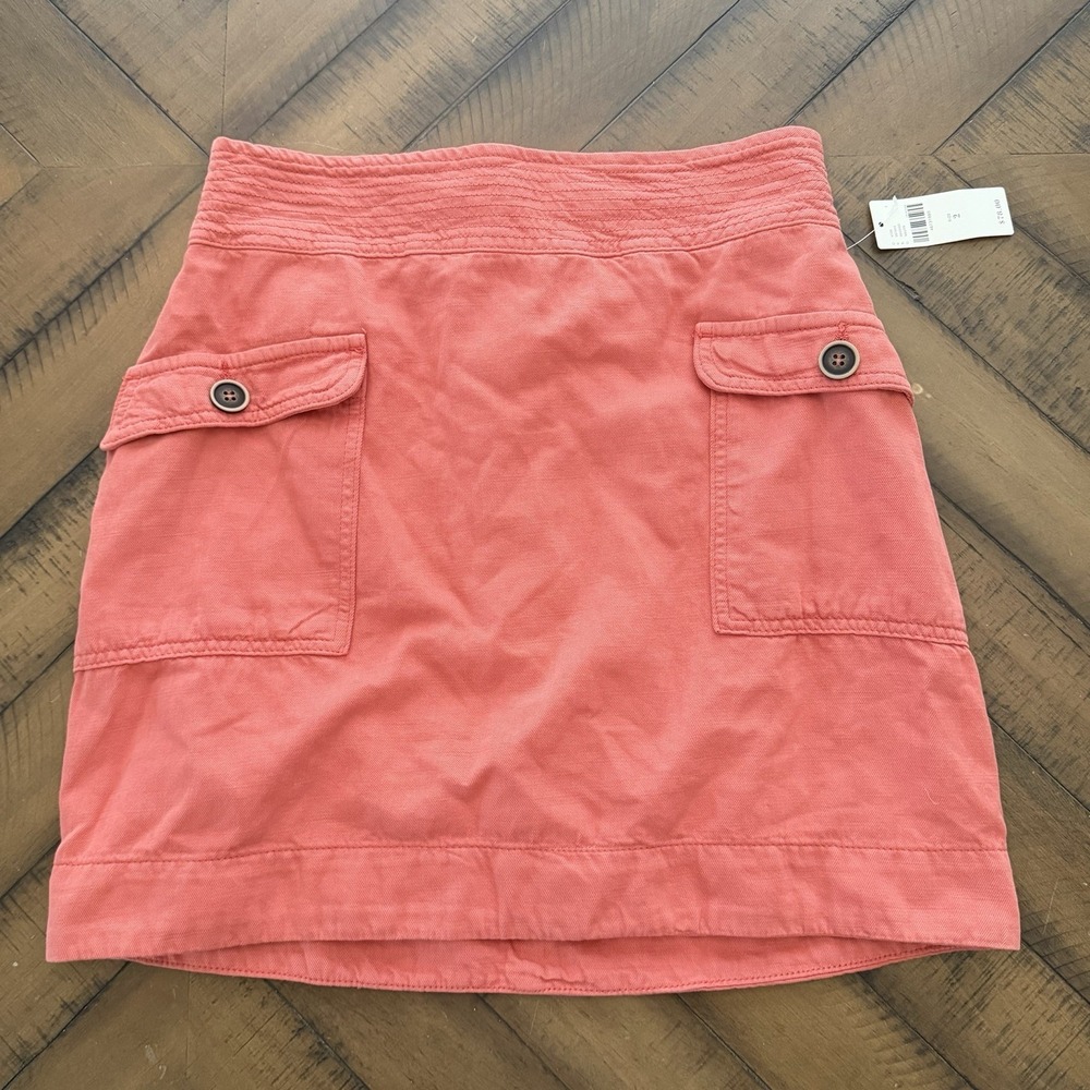NWT Anthropologie Utility front pocket Mini skirt Sz 2